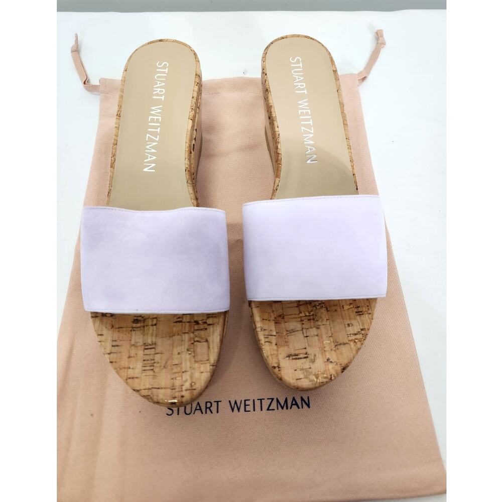 Women's Stuart Weitzman Wisteria Summer Wedge size 10.5 NIB